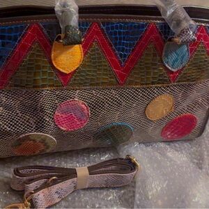 Multicolor Patchwork Shoulder Bag